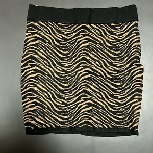 Animal print skirt